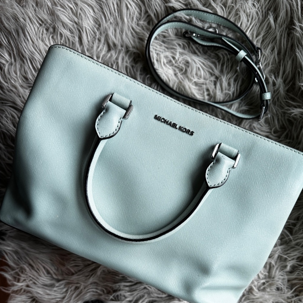 Michael Kors Light Blue Medium Satchel